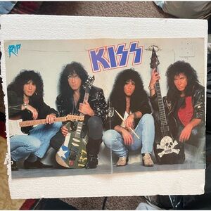 KISS Band Pinup with Guitars